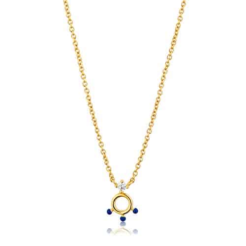 Ania Haie Collana Donna argento 925 placcato oro 14k Connect The Dots