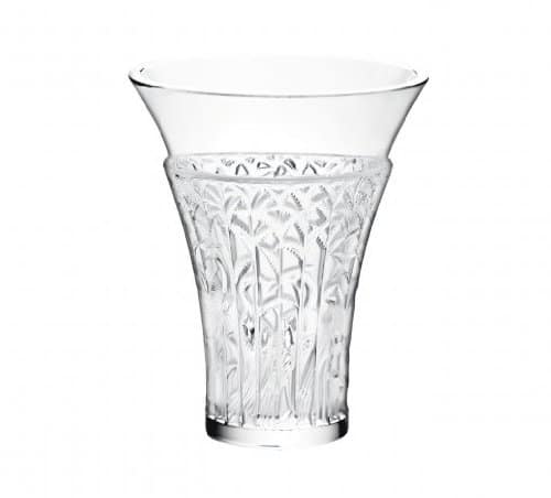 Lalique Ibis vase Clear crystal