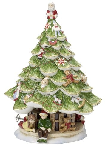 Villeroy & Boch Christmas Toys Memory Albero Natale Grande con Bambini, Porcellana, Verde