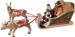 Villeroy & Boch Christmas Toys Slitta Regali Babbo Natale, Porcellana, Bianco/Rosso, 47x10x16 cm