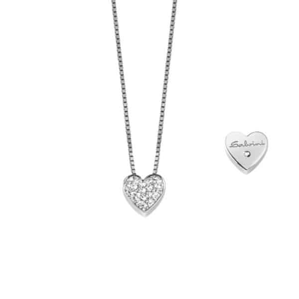 Collana cuore con diamanti I Segni Salvini 20067541