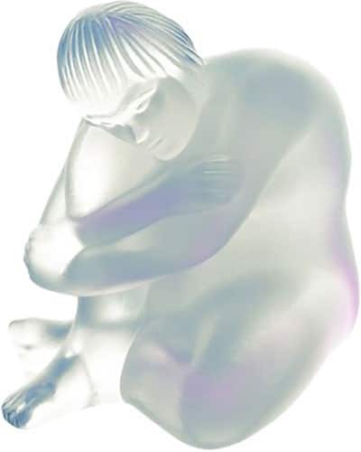 Figurine Nude Sage opalescente Lalique 10350000