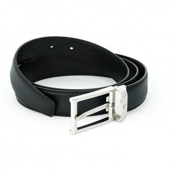 Cintura nera/marrone reversibile regolabile Montblanc 123887