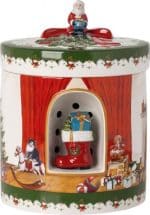 Scatola rotonda Babbo Natale che porta i regali Christmas Toys Villeroy & Boch 1483276692