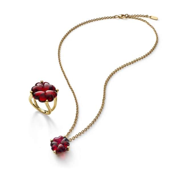 Collana Trèfle rosso Baccarat 2813950