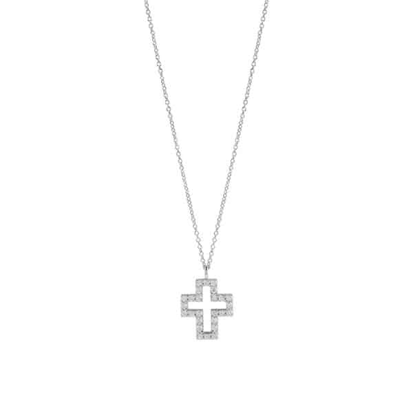 Collana con croce in diamanti Collezione I Segni Salvini 20087127
