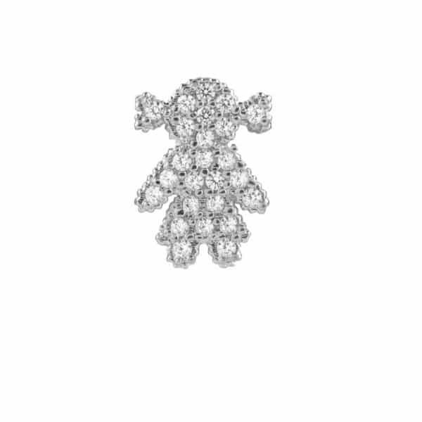 Charm in argento con cubic zirconia bianchi - Bimba MYWORDS Bliss 20075717