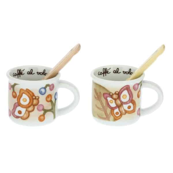 Confezione 2 Mini Mug con 2 cucchiaini piccoli Fall in Love Thun P4405P00