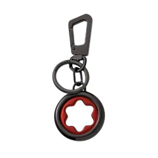 Portachiavi con emblema girevole Black PVD/ Red Meisterstuck Montblanc 131107
