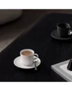 Manufacture Rock Blanc tazzina da espresso con piattino , bianco, Villeroy & Boch 1042401411