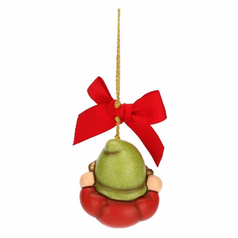 Addobbo natalizio Gnomo Oliver con cappello verde piccolo Thun S3350A82