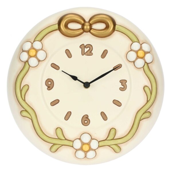 Orologio con margherite e fiocco in ceramica Thun C3134H90