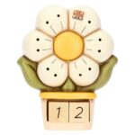 Calendario con margherita e farfalla Ella in ceramica Country Thun C3159H90