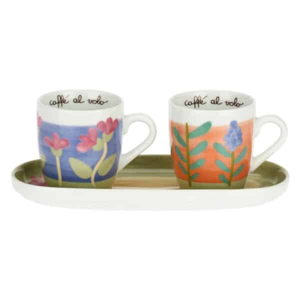 Set 2 mug con vassoio in porcellana Sorprese di Pasqua Thun P4974P00