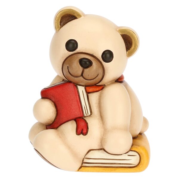 Teddy con libro in ceramica Thun F3386H90