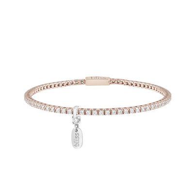 Bracciale tennis in argento rosa con cubic zirconia bianchi MYWORDS Bliss 20084023