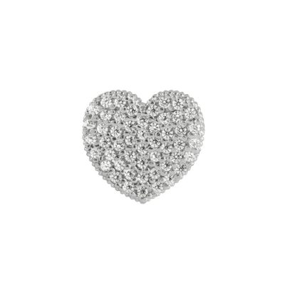 Charm in argento con cubic zirconia bianchi - Cuore MYWORDS Bliss 20075714